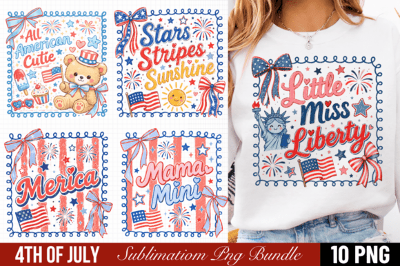 4th of July Coquette Sublimation Bundle