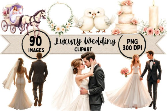 Elevating Your Design Projects with Luxury Wedding Clipart: A Comprehensive Guide