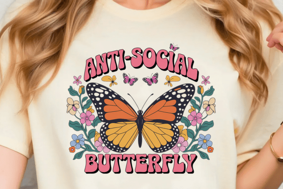 Embrace Your Unique Style with the Anti-Social Butterfly PNG for Creative Projects
