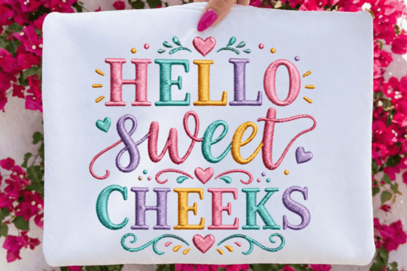 Hello Sweet Cheeks PNG T-shirt Design: A Versatile Asset for Modern DIY Creators