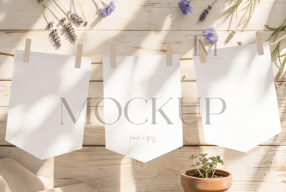 High Chair Banner Flag Mockup: Elevating Digital Product Presentations for Boho Celebrations