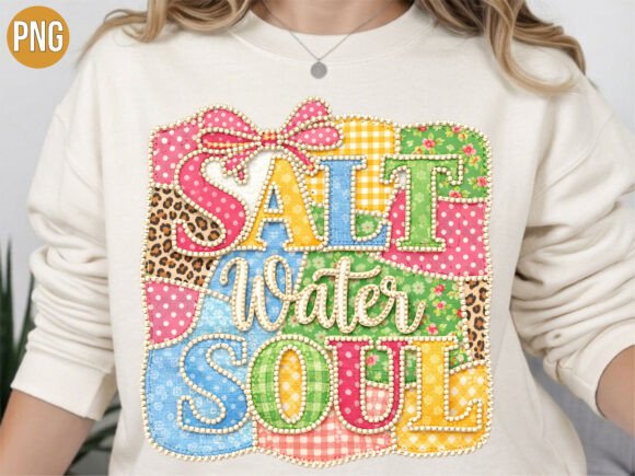 Salt Water Soul Patchwork Quilt PNG Guide