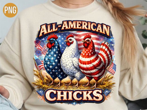 Strategic Branding with the American Chicks Patriotic Chicken Shirt Design