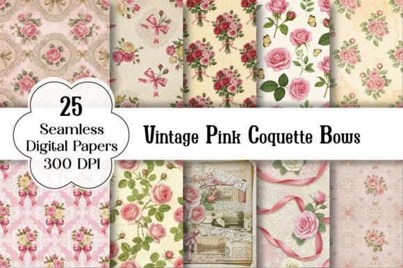 Vintage Pink Coquette Bows: A Guide to the Romantic Seamless Pattern